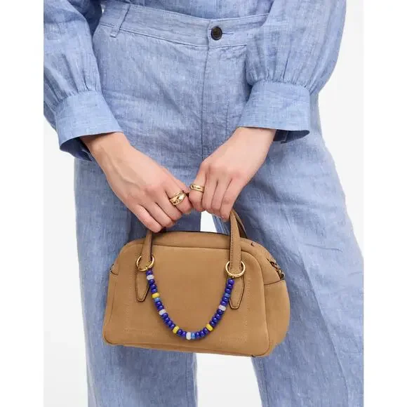 NWOT Madewell The Small Crossbody Suede Bag Tawny Khaki - Picture 3 of 4